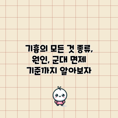 기흉의 모든 것: 종류, 원인, 군대 면제 기준까지 알아보자