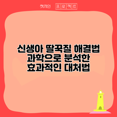 신생아 딸꾹질 해결법: 과학으로 분석한 효과적인 대처법