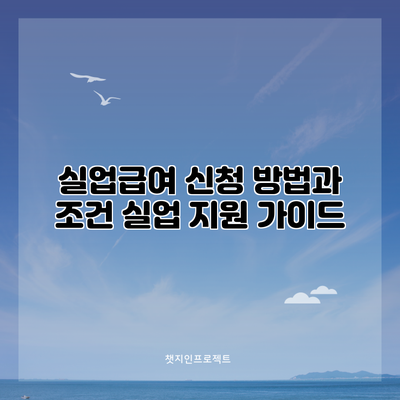 실업급여 신청 방법과 조건: 실업 지원 가이드