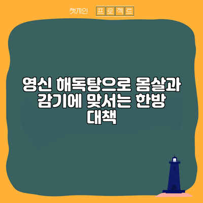 영신 해독탕으로 몸살과 감기에 맞서는 한방 대책