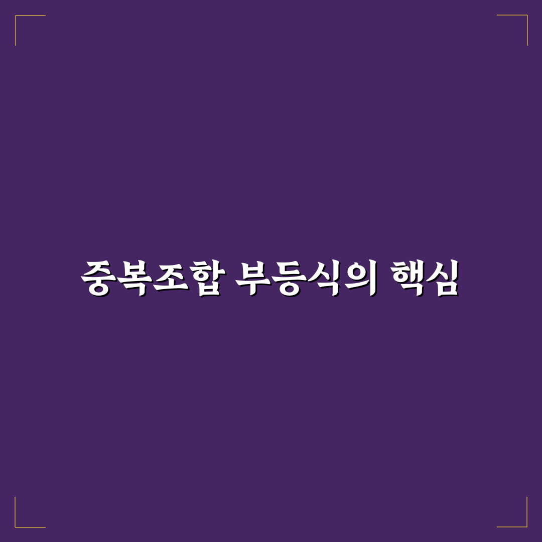 중복조합 부등식 쉽게 이해하기 위한 꿀팁 공유